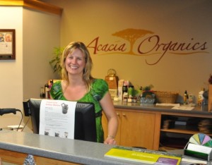 Laura Mueller, R.N. of Acacia Organics in Barrington, Illinois