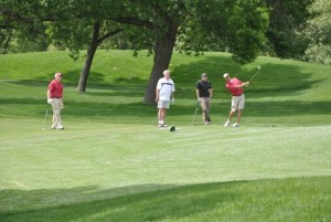 Golfing at Makray Memorial in Barrington