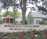 Outside the Pepper Family Hospice Pepper Family Hospice in Barrington, Illinois