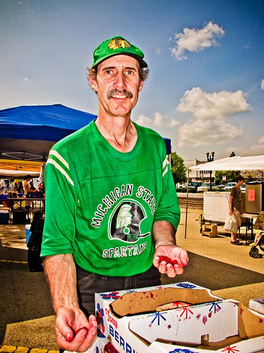 Wayne Miller at the Barrington Farmers Market