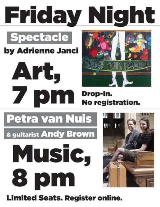 Art and Music at the Barrington Area Library Artist Adrienne Janci and Singer Petra van Nuis