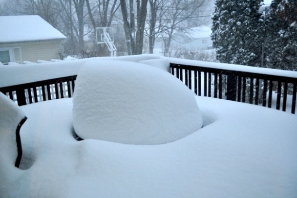 The Vanishing Village Patio Table Wins Barrington Photo Contest Winner of 365 Barrington Blizzard Snow Day Photo Contest