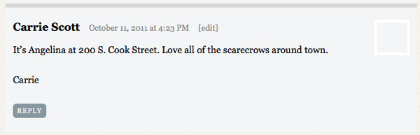 Scarecrow Winner