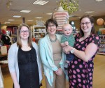 Hannah Barnes, Mari Barnes, Becky Jackson and Baby Mason