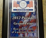 Grand Prize Plaque - Barrington Animal Hospital