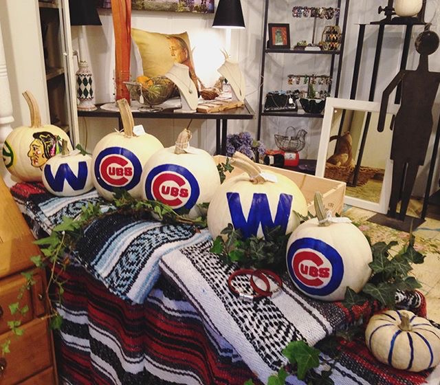 NoonDaily Custom Painted Cubs Pumpkins & Crafting with Kids at