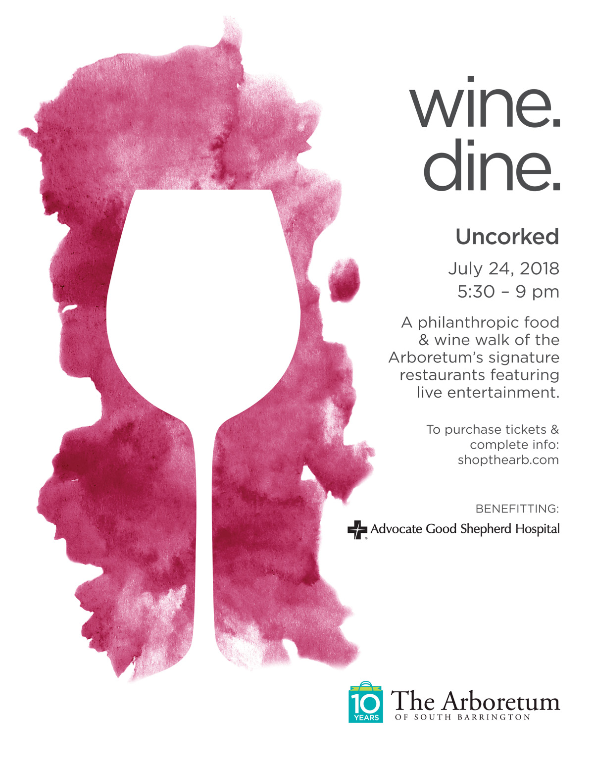 arboretum mall on Arboretum Of South Barrington S 10th Annual Uncorked To Benefit Advocate Good Shepherd Hospital 365barrington